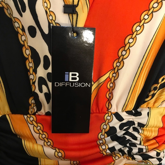 IB Diffusion Orange Multicolored Maxi Dress - Picture 12 of 13